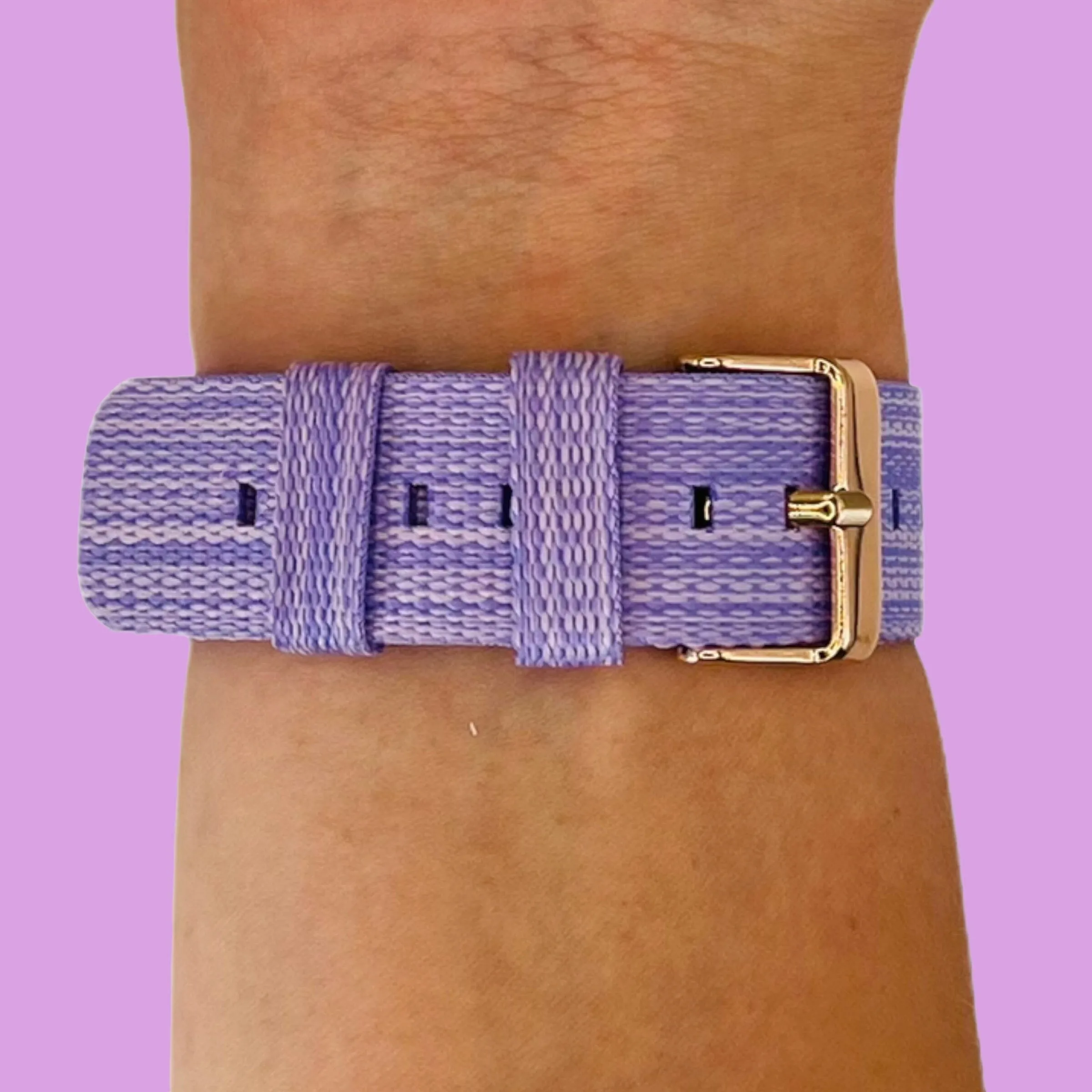 Stylish Canvas Watch Straps Compatible with Ticwatch C2 Rose Gold & C2  Rose Gold
