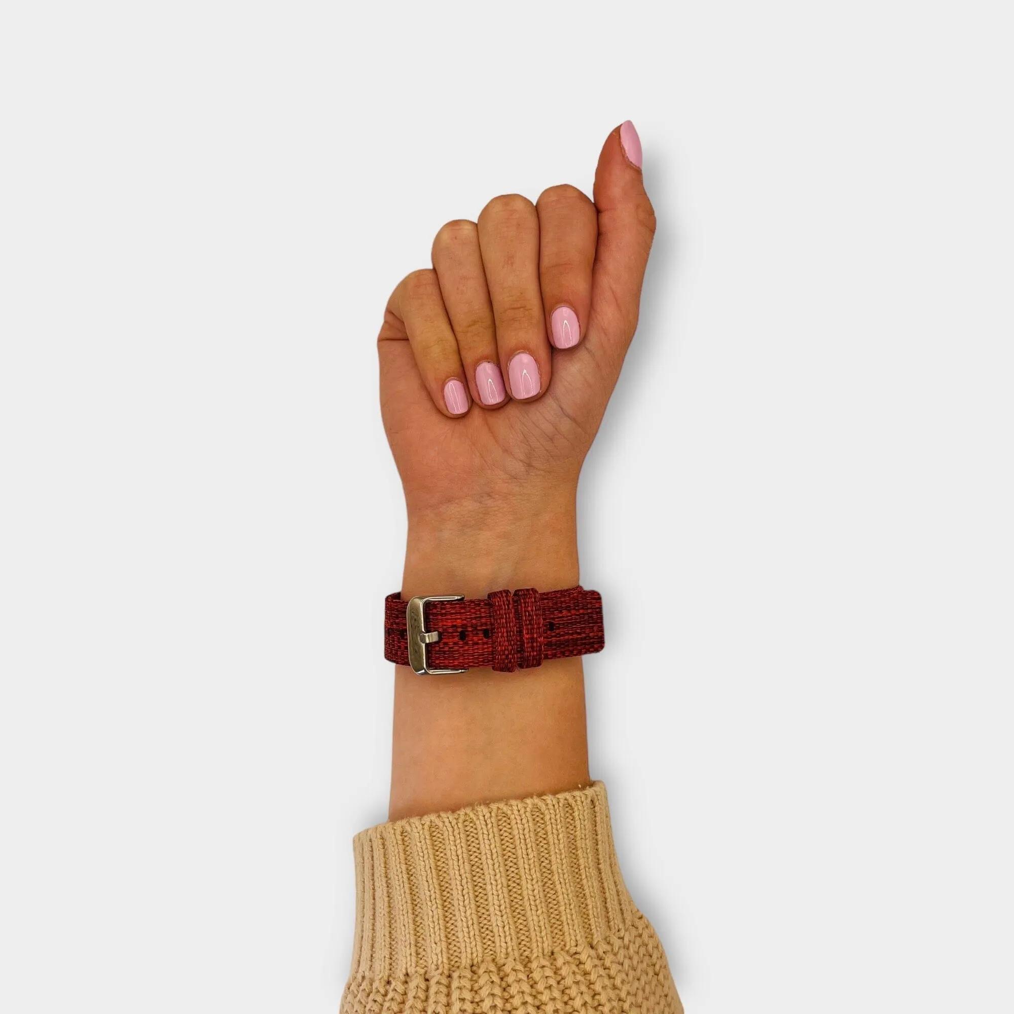 Stylish Canvas Watch Straps Compatible with Ticwatch C2 Rose Gold & C2  Rose Gold