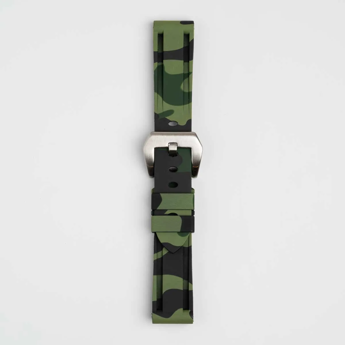 Submerge Camo Silicone Green Watch Strap