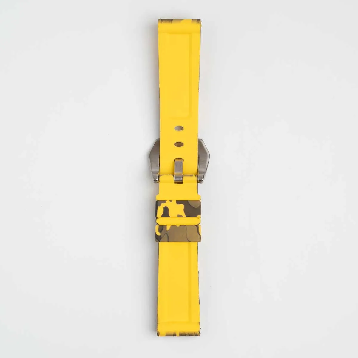 Submerge Camo Silicone Yellow Watch Strap