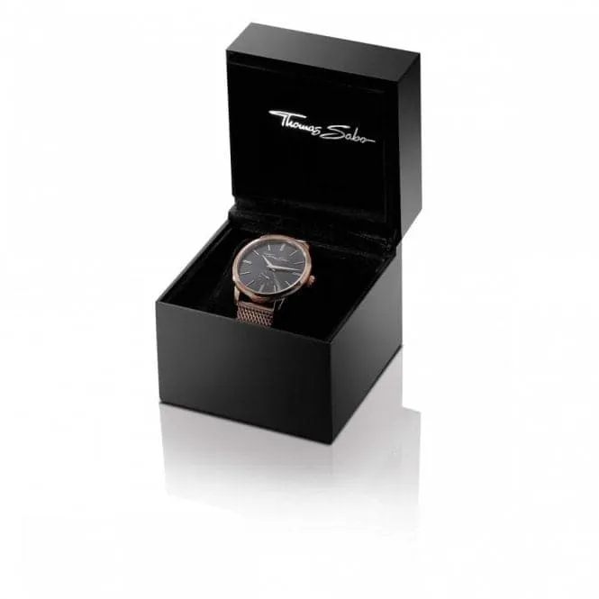 Thomas Sabo Glam Spirit Stainless Steel Rose Gold Watch WA0303-265-213