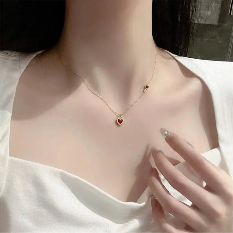 Trendy Lock And Key Heart Necklace