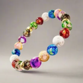 Triple Chakras Beaded Stretch Bracelet for Woman or Men