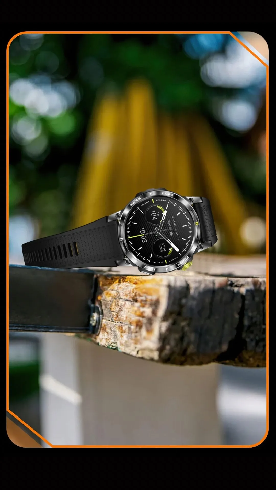 TUTT NX18 Pro GPS AMOLED Metal Rugged Smart Watch | Compass | IP68 Waterproof | Exercise | Long Battery 128MB Memory Reloj 2 Straps | Always On Display Option
