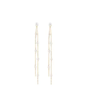 Two Drop Pearl Studs