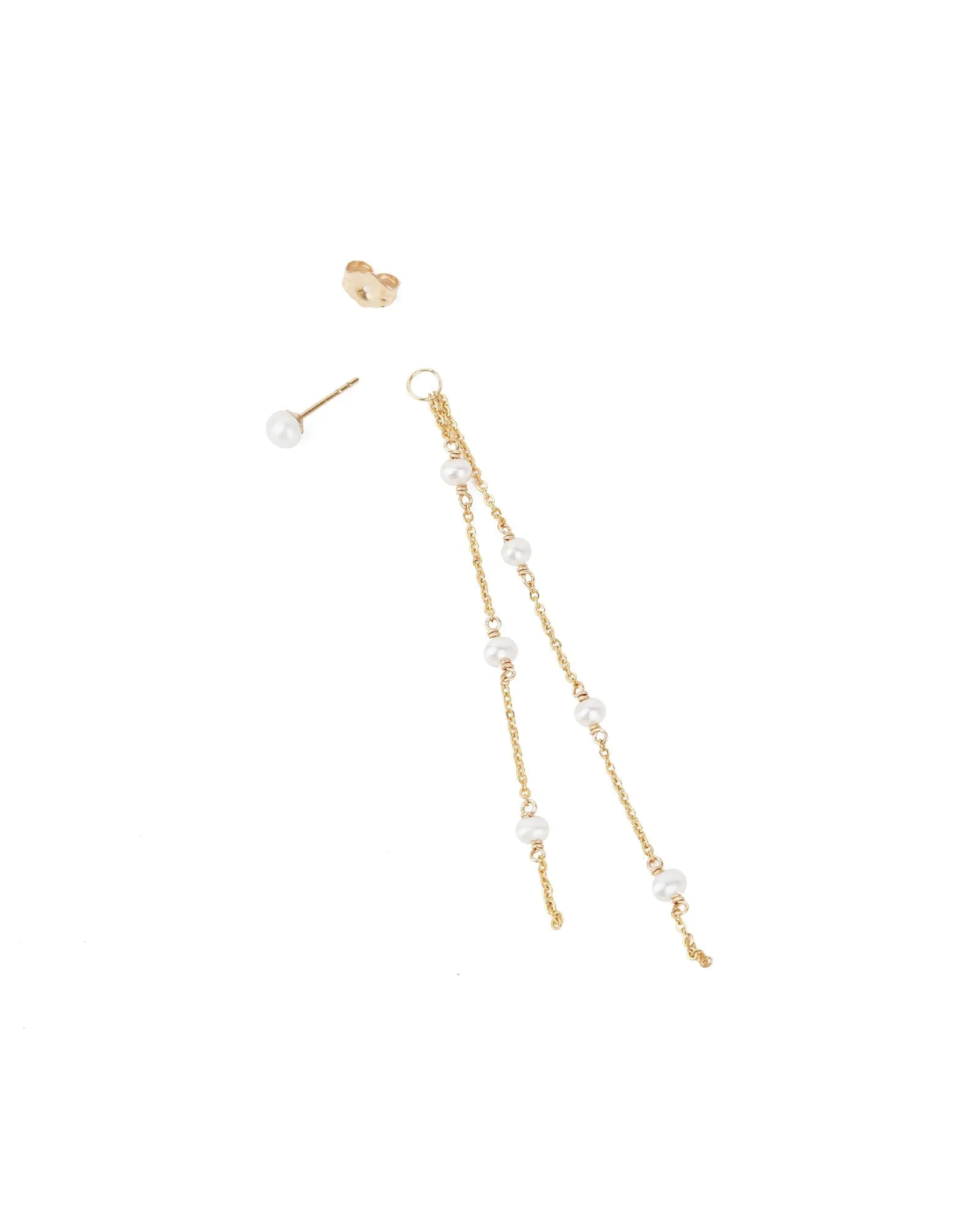 Two Drop Pearl Studs