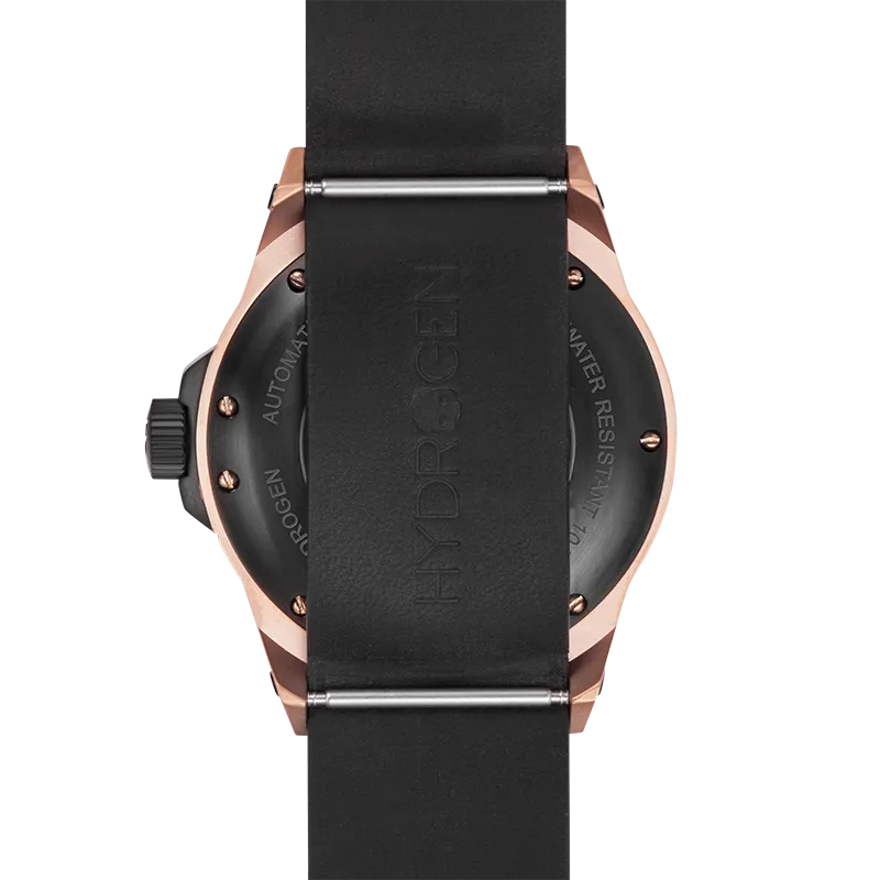 Vento Luxe Black and Rose Gold Watch