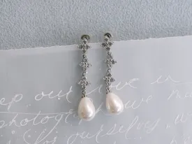 Vera - Statement Pearl Drop Bridal Earrings