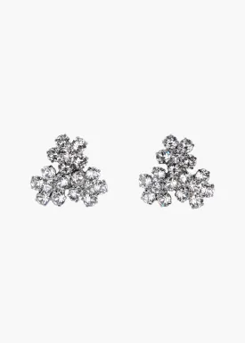 Violet Stud Earrings -- Crystal