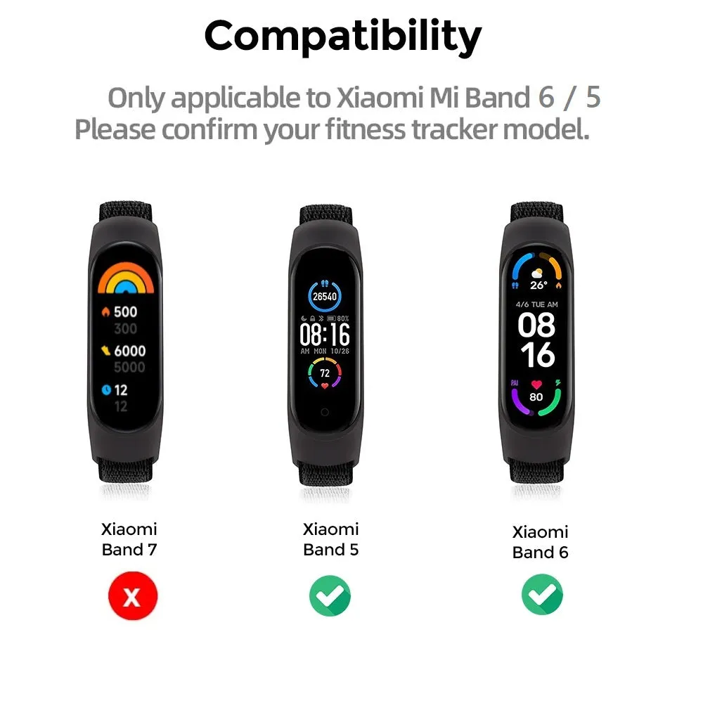 Xiaomi Mi Band 6 / 5 | 3 beads Stainless Steel Metal Watch Band Strap | Silver/Rose Gold